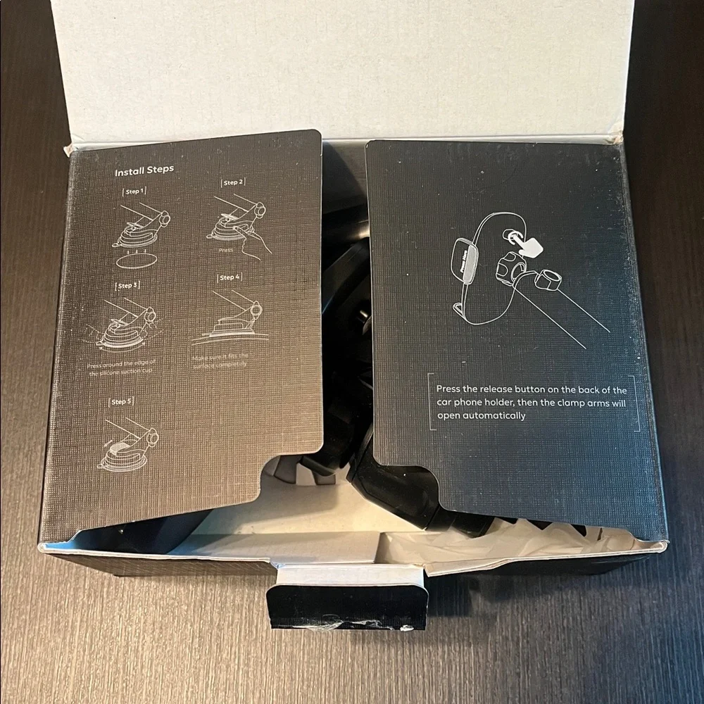 Black 3-in-1 Car Phone Mount